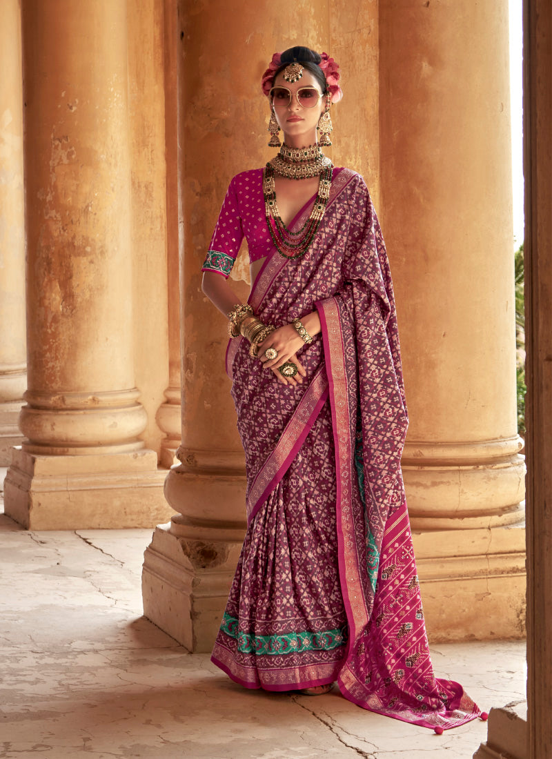 Pv Silk Multi Color Party Wear Printed Work Saree 385928