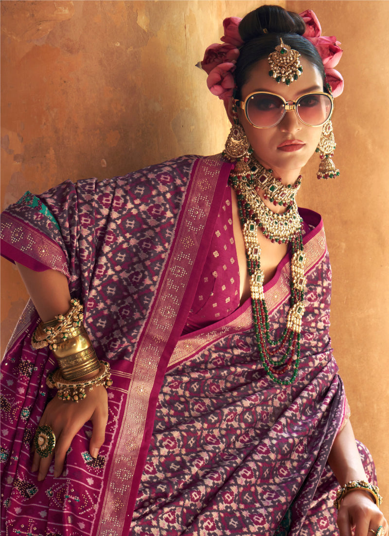 Pv Silk Multi Color Party Wear Printed Work Saree 385928