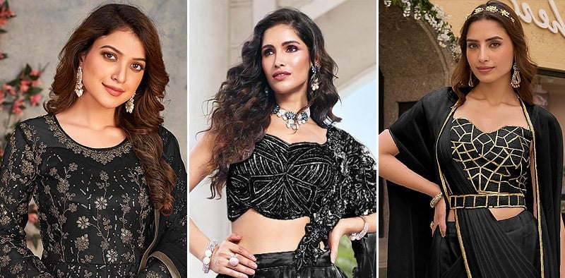 Bold in Black: Indo-Western Party Ensembles That Steal the Spotlight