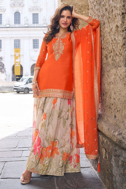 Satin Silk Teal Blue Occasional Wear Zari Work Saree