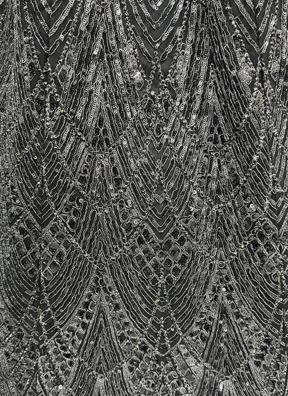 Black Net Sequins Work  Wedding Wear Lehenga Choli SW434007