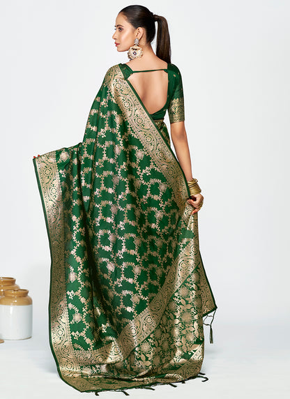 Handcrafted Banarasi Silk Zari Weaving Saree Combo for Timeless Elegance