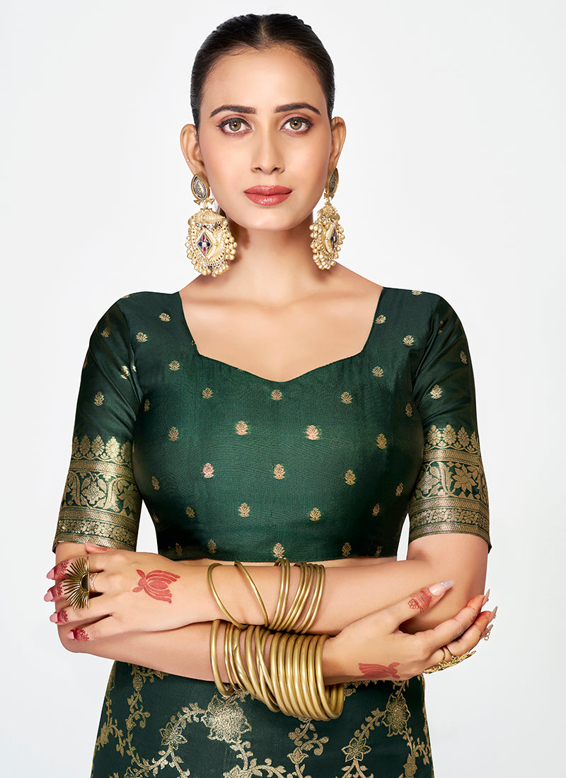 Regal Banarasi Silk Saree Combo Set with Signature Zari Craft