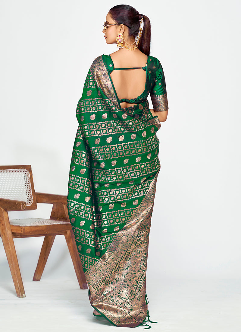 Grand Banarasi Silk Zari-Woven Saree Combo for Festive & Wedding Wear