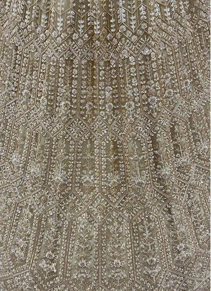 Golden Net Sequins Work  Wedding Wear Lehenga Choli SW187230