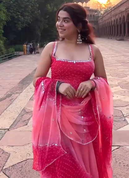 Georgette Multi Color Party Wear Digital Print Work Readymade Gown 387667