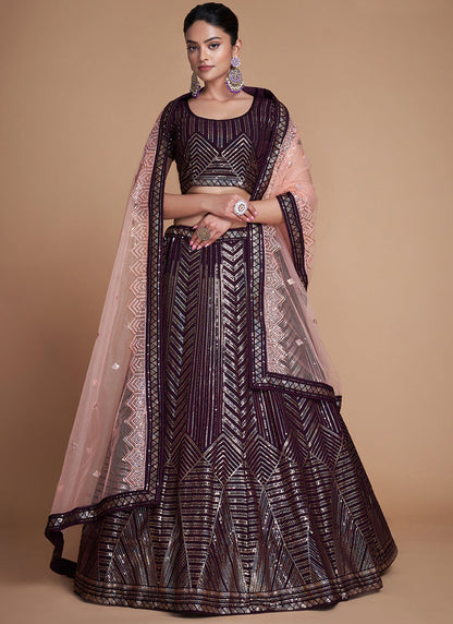 Pink Linen Cotton Thread Work Daily Wear Readymade Cord Set SW893095