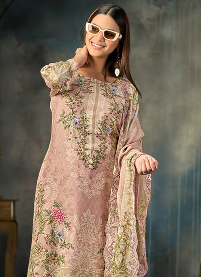 Multi Color Silk Digital Print Work Eid Wear Pakistani Suit SW941972