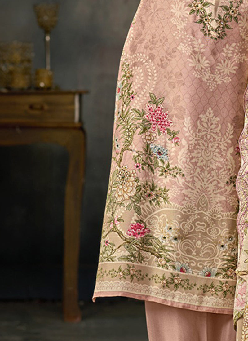 Multi Color Silk Digital Print Work Eid Wear Pakistani Suit SW941972