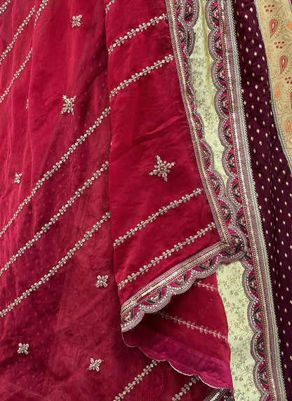 Multi Color Silk Embroidery Work Wedding Wear Lehenga Choli SW249306