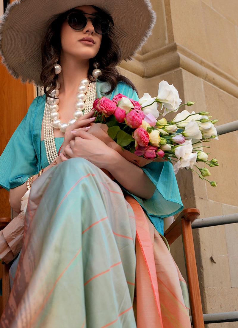 Twill Silk Multi Color Occasional Wear Digital Print Work Designer Saree 388332