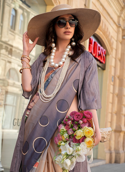 Twill Silk Multi Color Occasional Wear Digital Print Work Designer Saree 388333