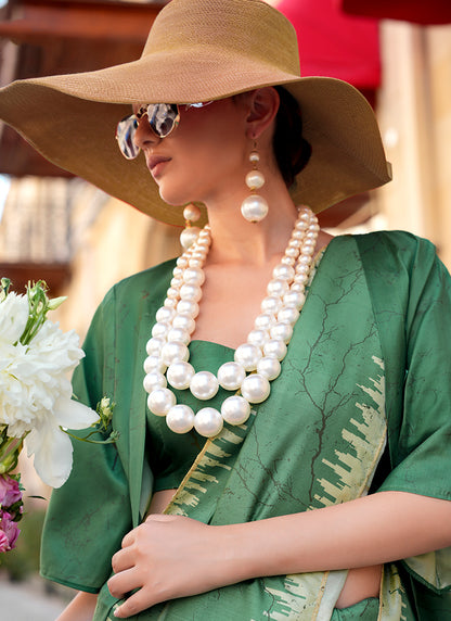 Twill Silk Multi Color Occasional Wear Digital Print Work Designer Saree 388334