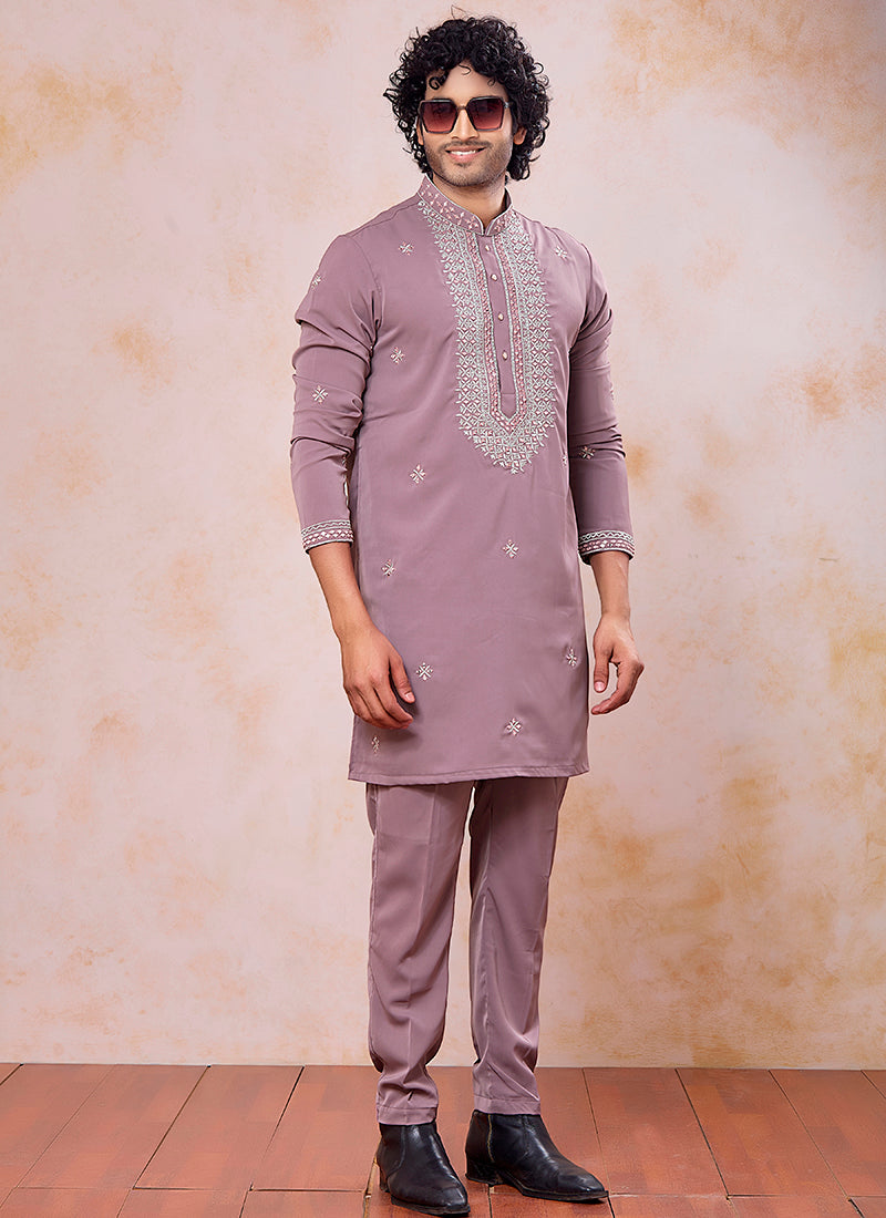Onion  Armani  Mirror Work Occasional Wear Readymade Kurta Pajama SW206964