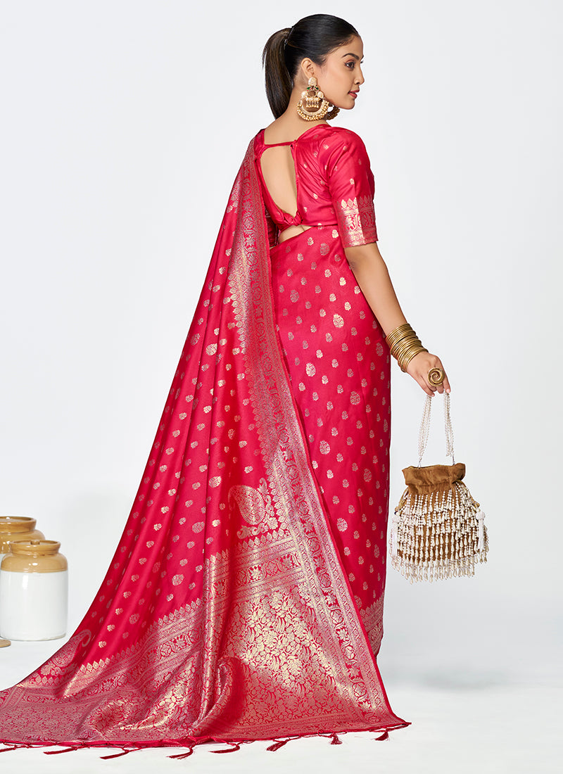 Grand Banarasi Silk Zari-Woven Saree Combo for Festive & Wedding Wear