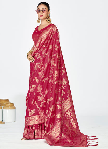 Regal Banarasi Silk Saree Combo Set with Signature Zari Craft