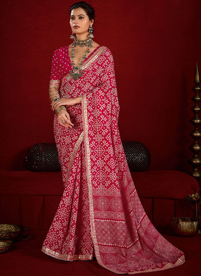 Tussar Silk Pink Occasional Wear Sequins Work Saree 387164