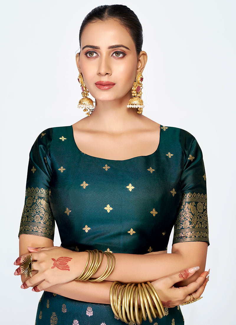 Opulent Banarasi Silk Saree Combo Set with Heritage Zari Weaving