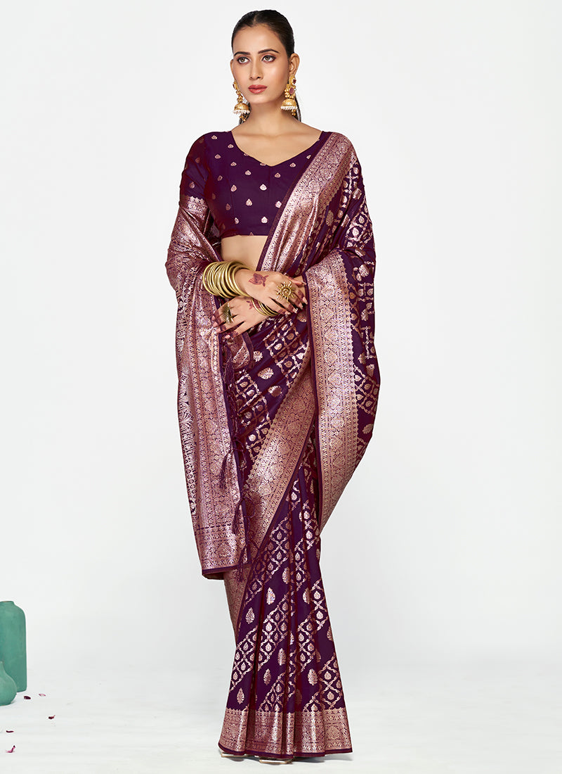 Traditional Banarasi Silk Saree Combo Enhanced with Exquisite Zari Weaving
