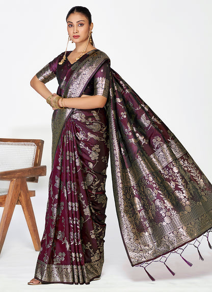Finest Banarasi Silk Zari Weaving Saree Combo for Exclusive Occasions