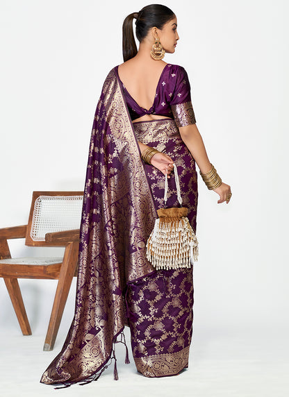 Elegant Banarasi Silk Zari Weaving Saree Combo for Grand Occasions