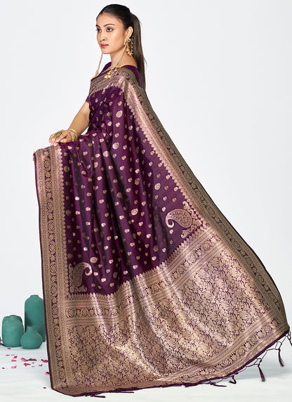 Luxurious Banarasi Silk Party Wear Saree Combo with Rich Zari Weaves