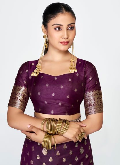 Luxurious Banarasi Silk Party Wear Saree Combo with Rich Zari Weaves