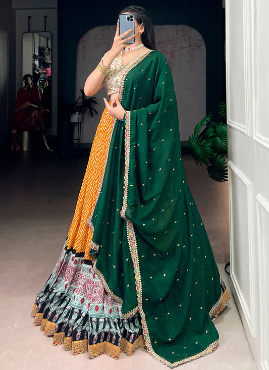 Yellow Rayon Sequins Work  Occasional Wear Lehenga Choli SW511409